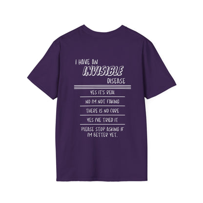 I'm An INVISIBLE Warrior Invisible Illness T-shirt