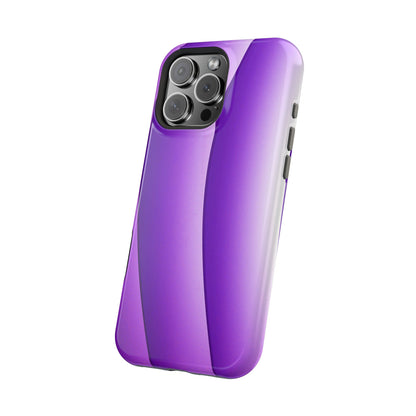 Purple Gradient Stripes MagSafe® Compatible Tough Case for iPhone