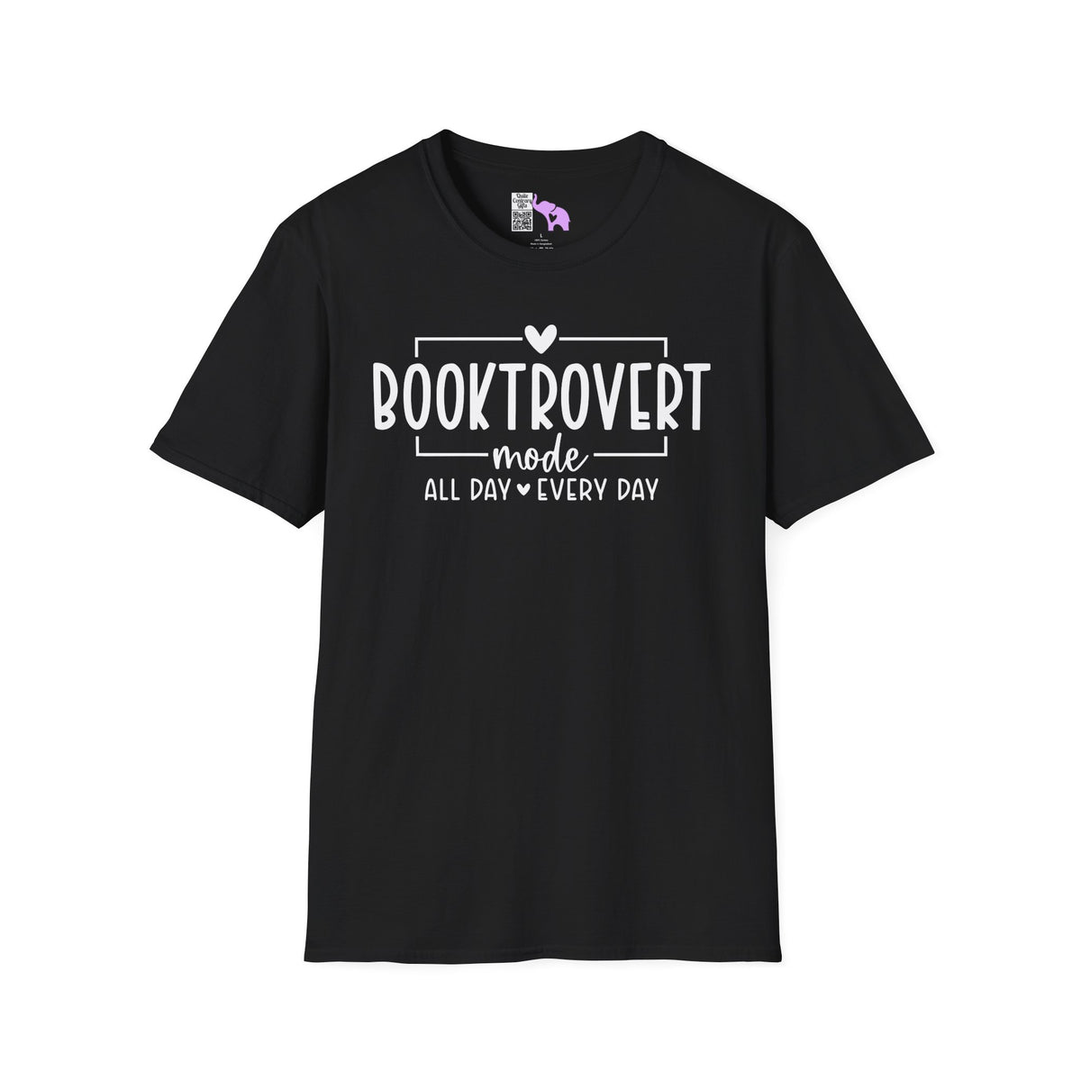 Booktrovert Mode All Day Every Day Adult T-shirt