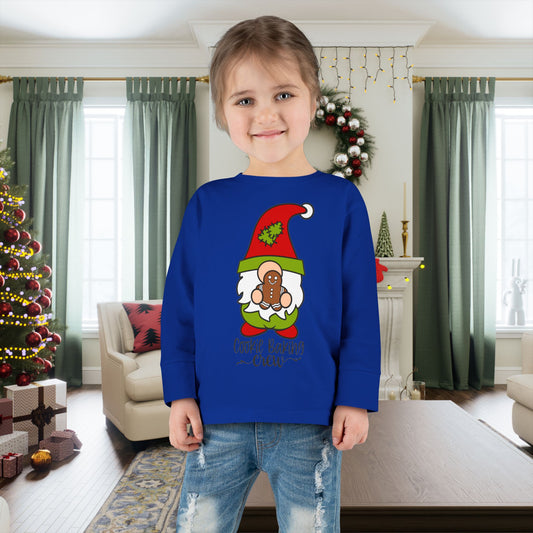 Cookie Baking Crew Gnome Toddler Long Sleeve Tee
