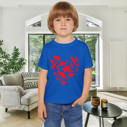 Dinosaur Heart Heavy Cotton™ Toddler T-shirt