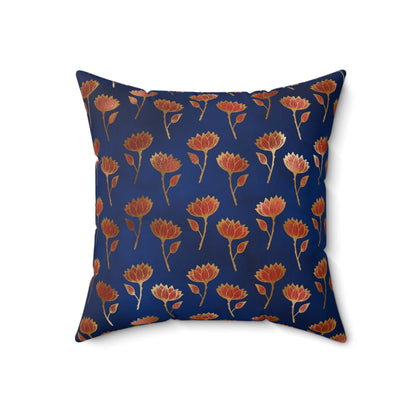 Crimson Luxe Petals Throw Pillow