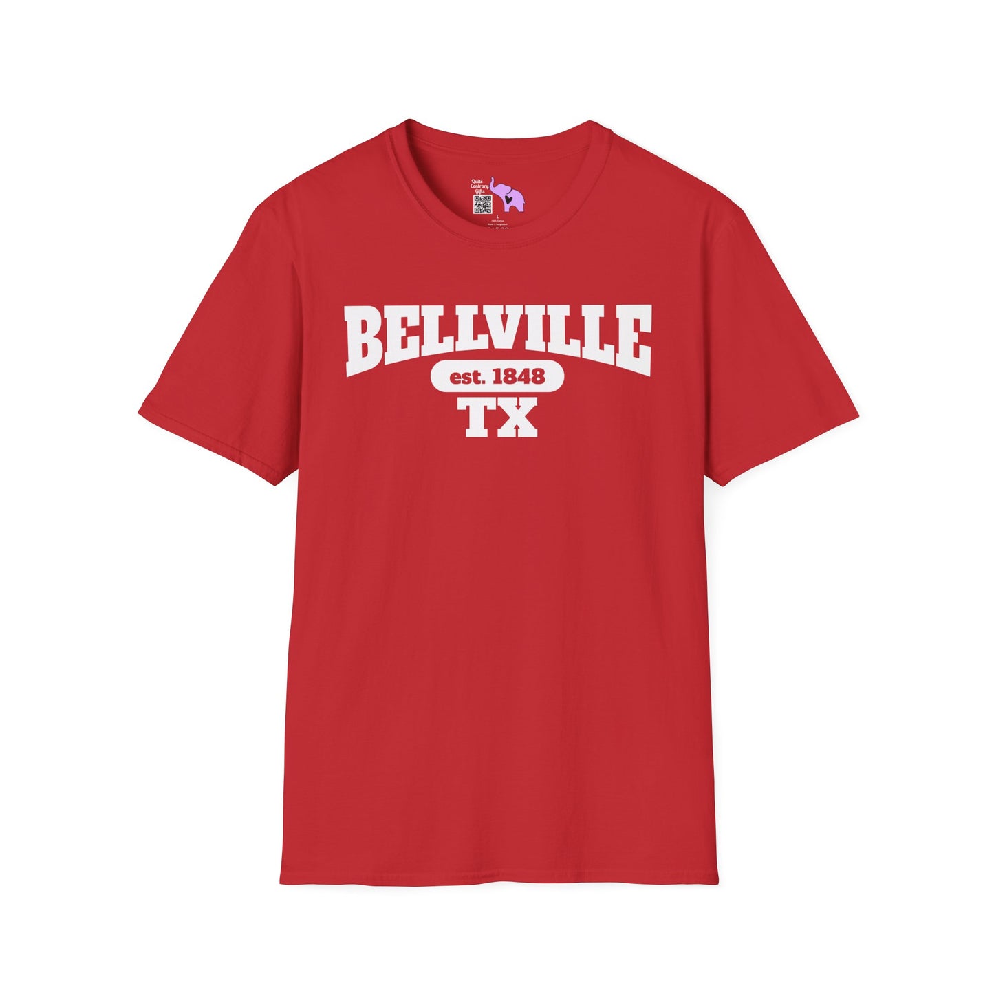 Bellville Tx Est. 1848 Adult T-shirt