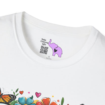 Floral Dog Mom Adult Unisex Tshirt