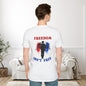Freedom Isn't Free Saluting Soldier w/Wings Adult T-shirt