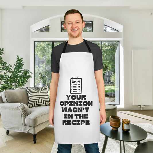 Your Opinion Wasn't In The Recipe Apron, 5-Color Straps (AOP)