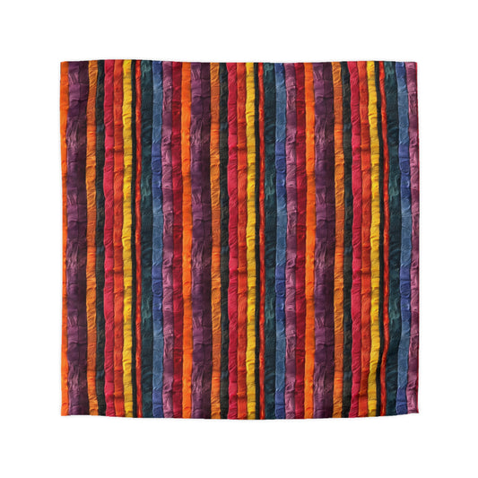 Vertical Vibes Microfiber Duvet Cover