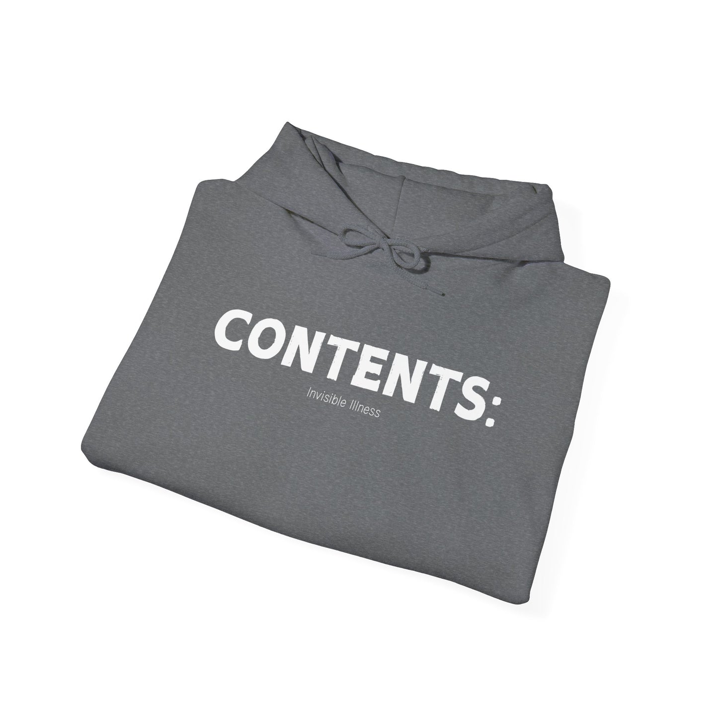 Contents: Invisible Illness Heavy Blend™ Hooded Sweatshirt