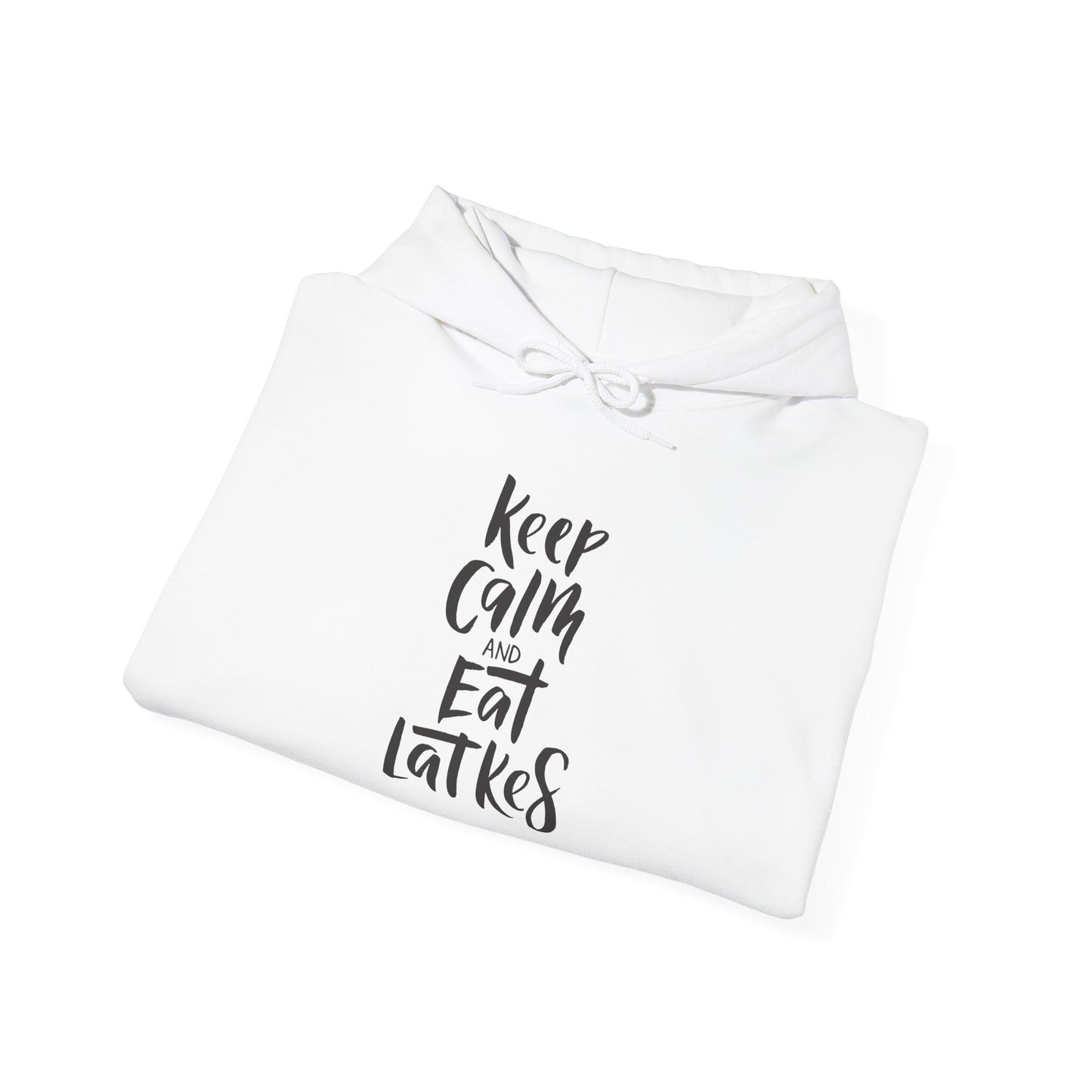 Keep Calm & Eat Latkes Heavy Blend™ Hooded Sweatshirt