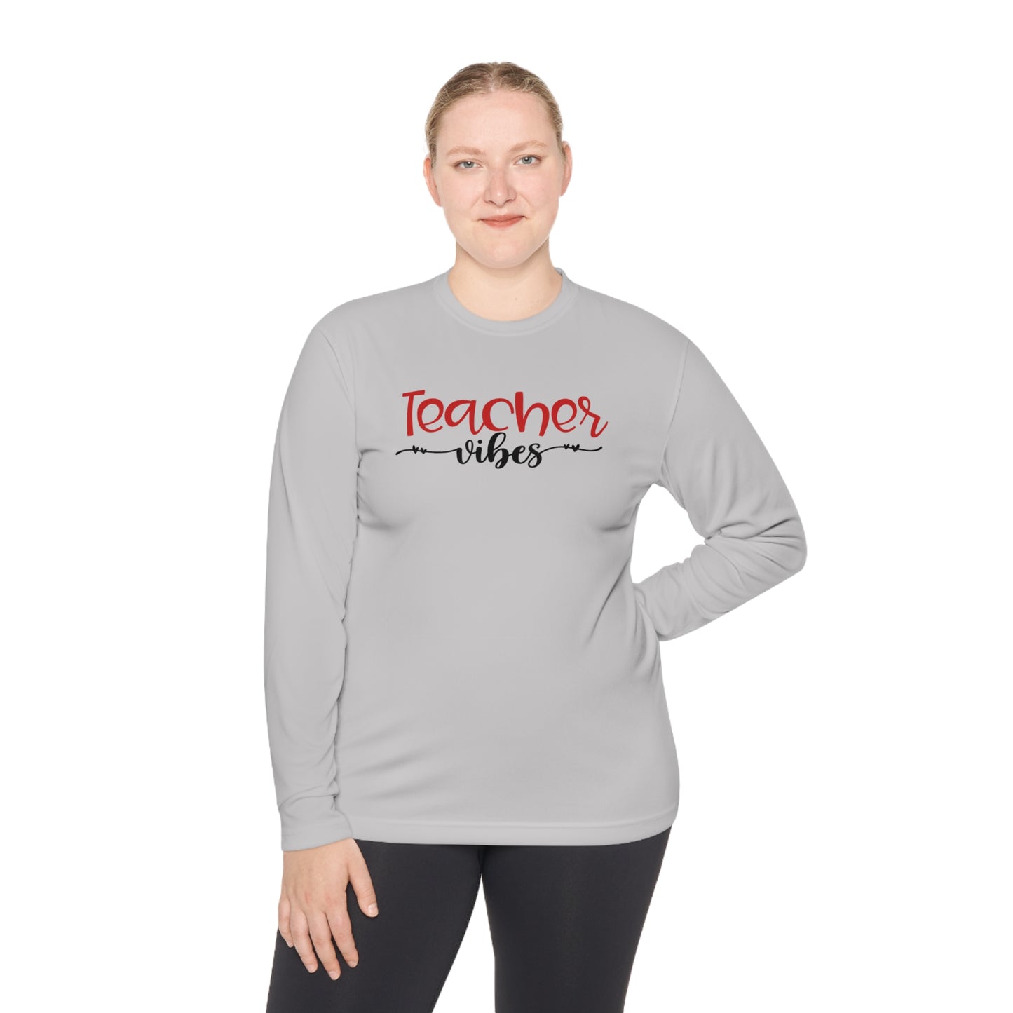 Teacher Vibes Adult Long Sleeve Tee