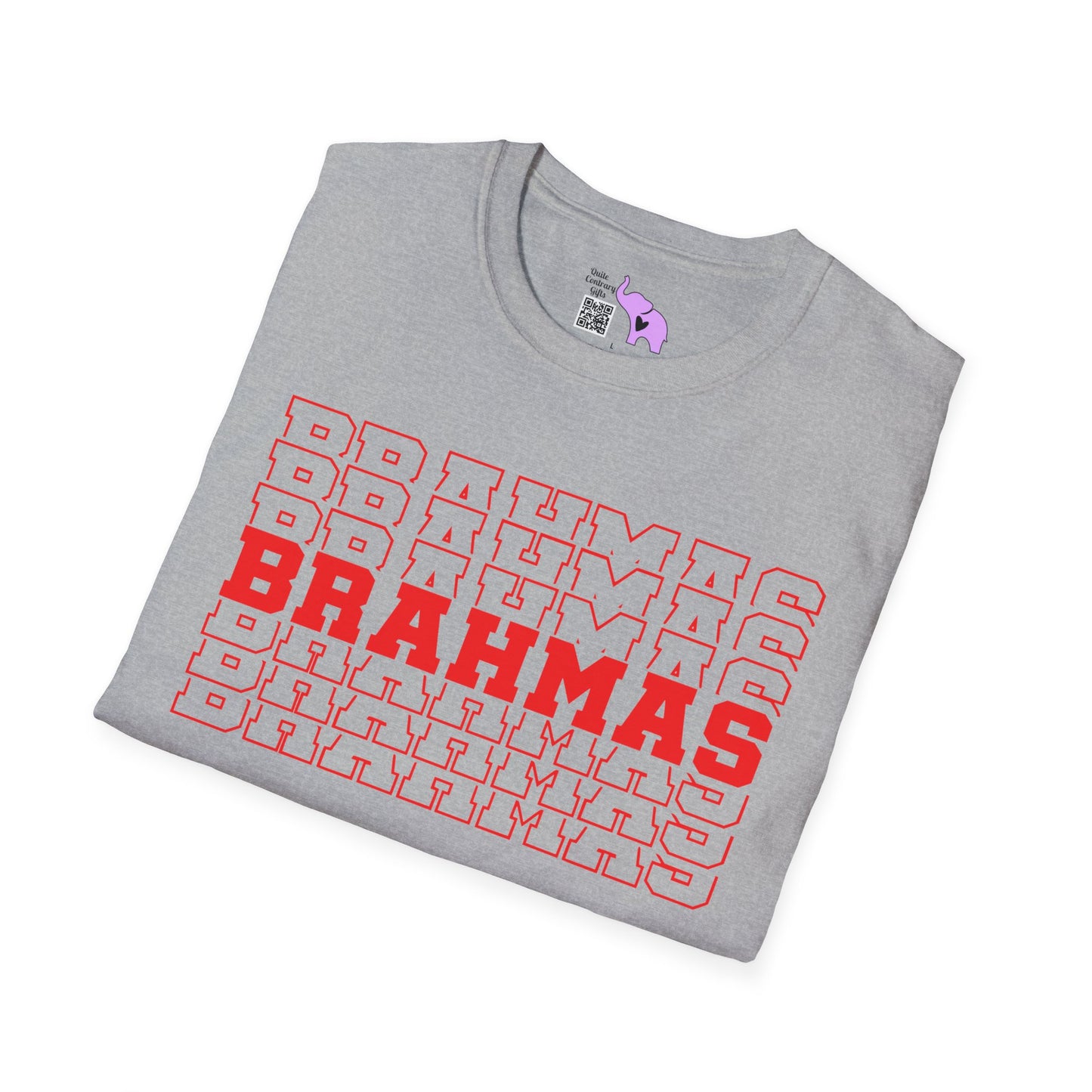 Brahmas (Stacked) Adult T-shirt
