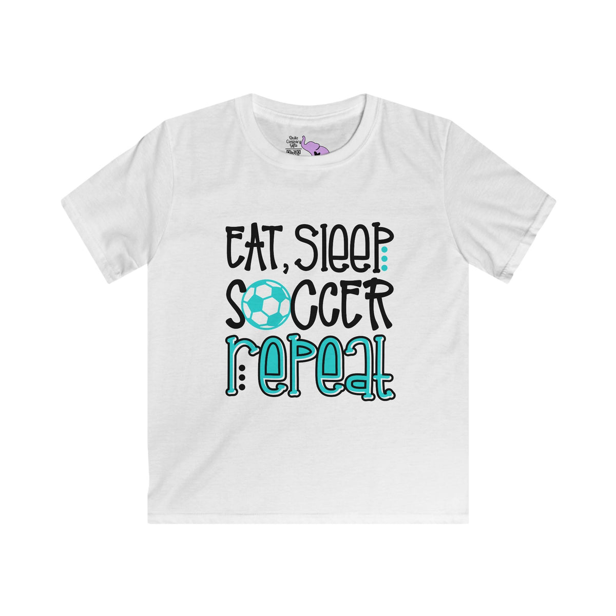 Eat, Sleep, Soccer Repeat Youth Softstyle Tee