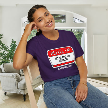 Hello, I'm Dizzy For No Reason Adult T-shirt
