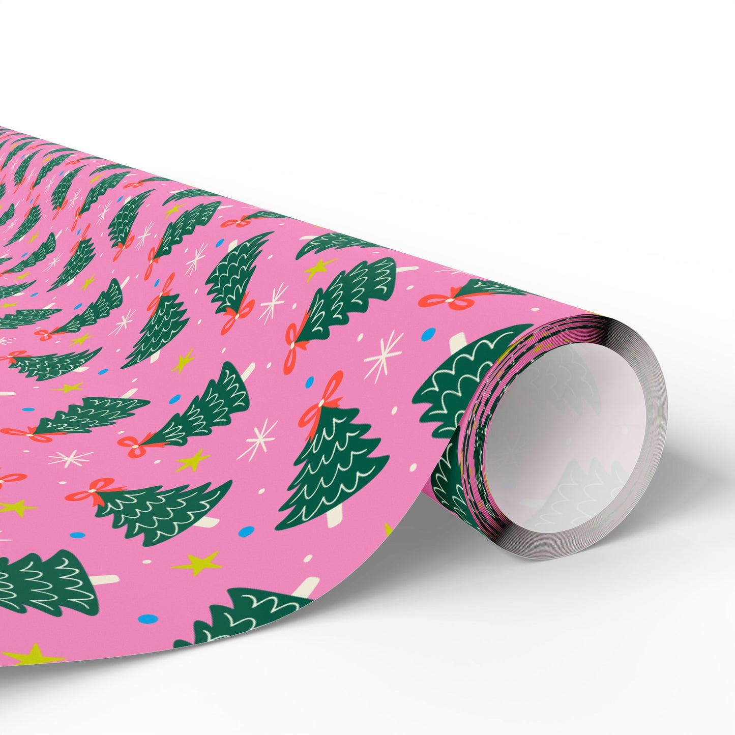 Jolly Pink Woods Wrapping Paper