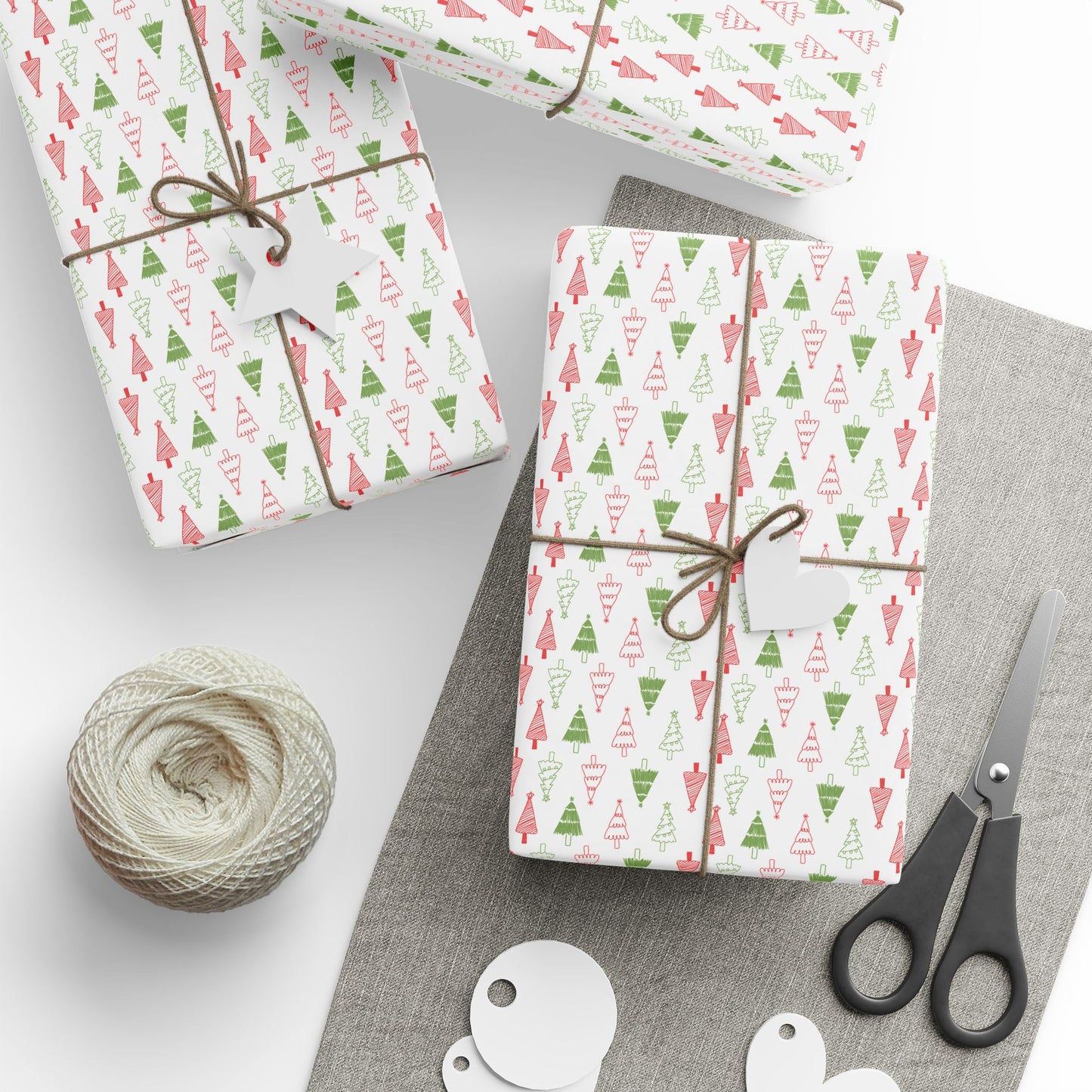 Merry Little Trees Wrapping Paper