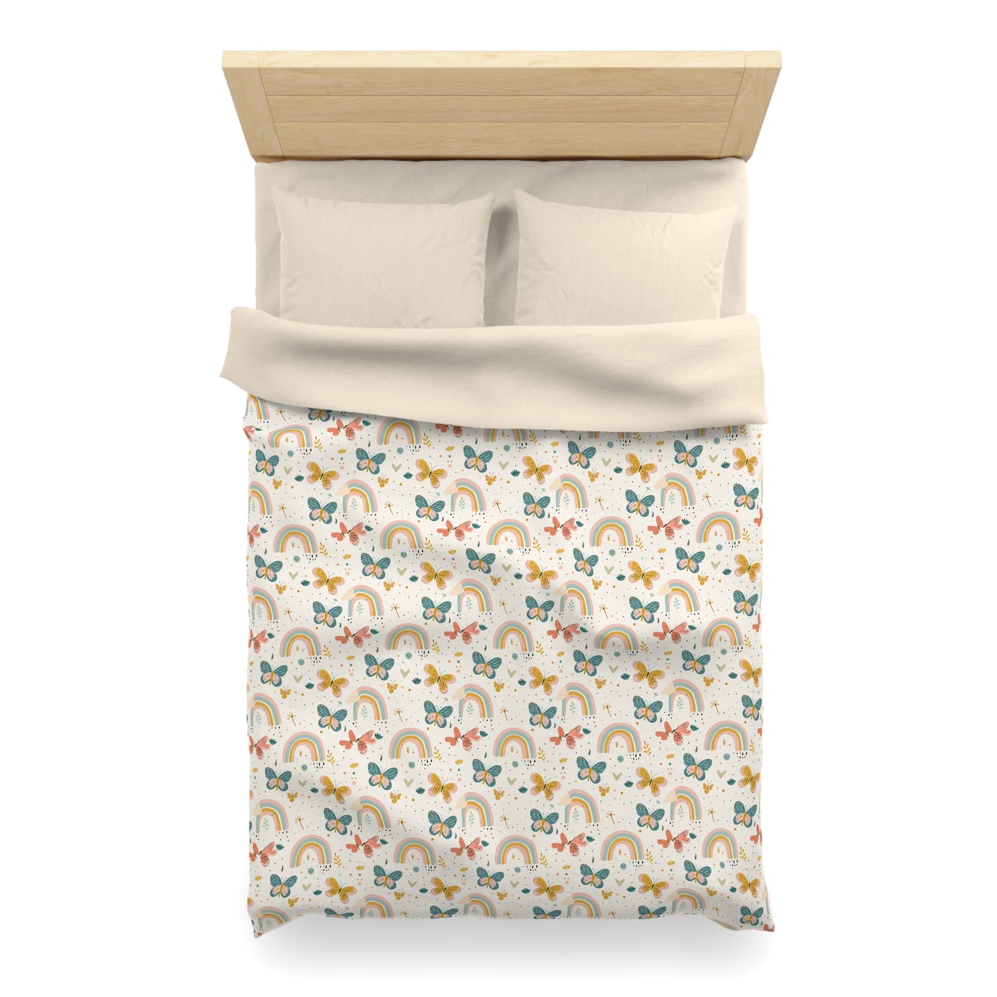 Whispering Wings & Rainbows Duvet Bedding Set