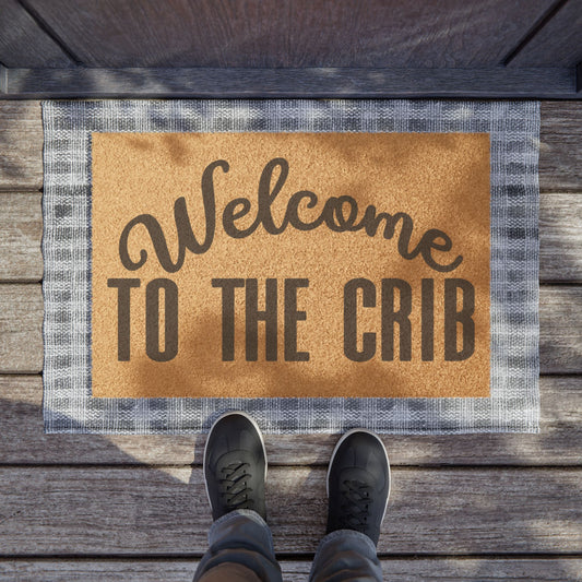 Welcome To The Crib Coconut Fiber Doormat