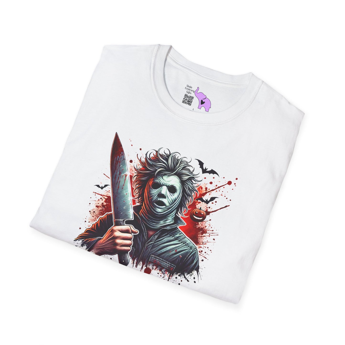 Creepy Halloween Slasher Adult T-shirt