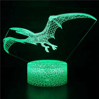 Acrylic Holographic Dinosaur/Dragon Lamp