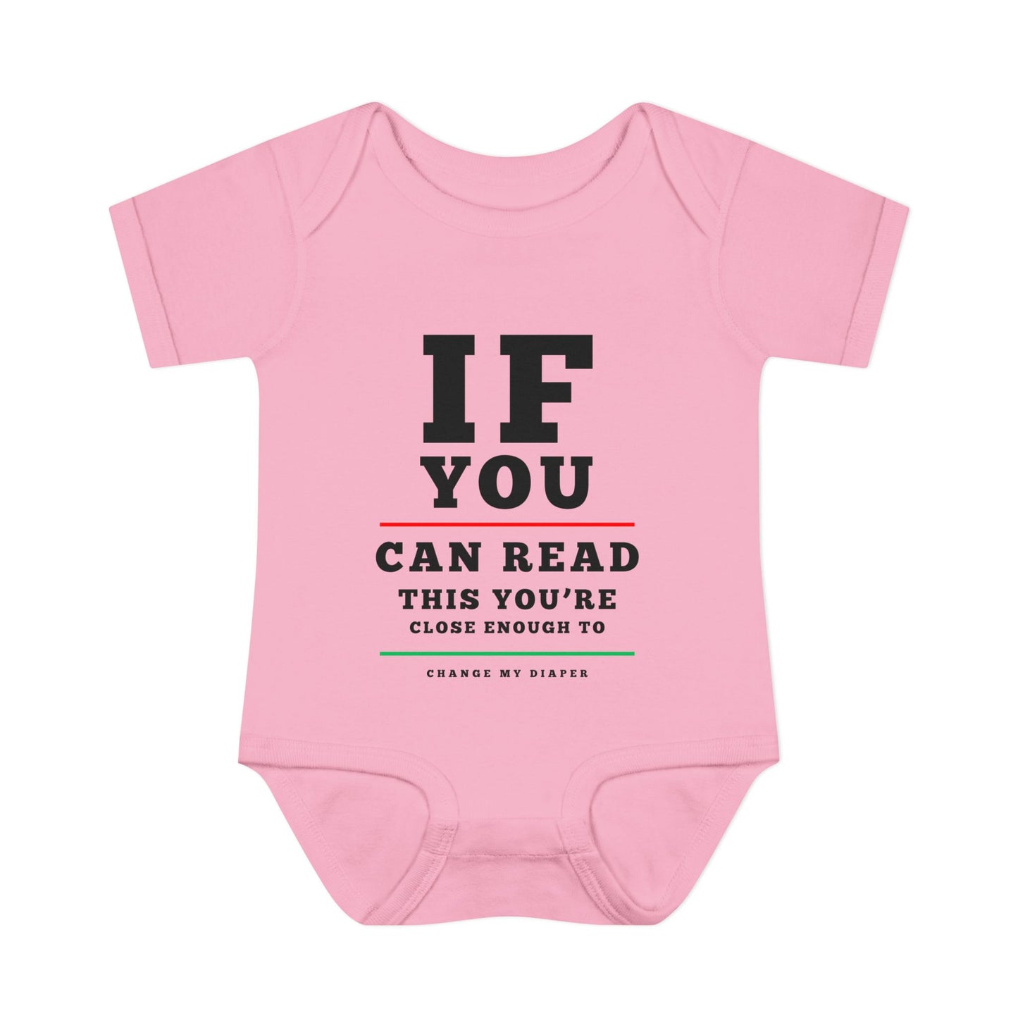 If You Can Read This Eye Chart Infant Baby Rib Bodysuit