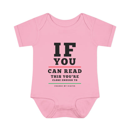 If You Can Read This Eye Chart Infant Baby Rib Bodysuit