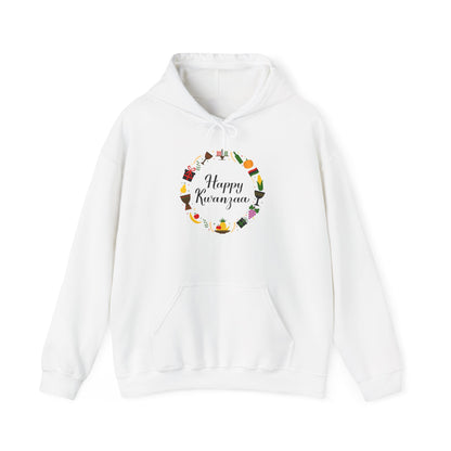 Happy Kwanzaa Wreath Adult Heavy Blend™ Hooded Sweatshirt
