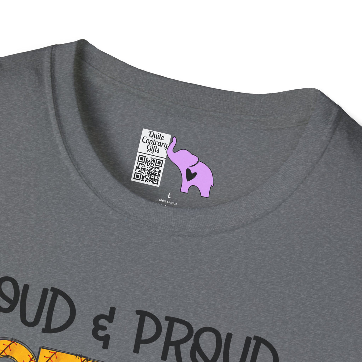 Loud & Proud Softball Mom Adult T-shirt