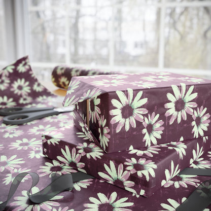 Purple Tide Petals Wrapping Paper