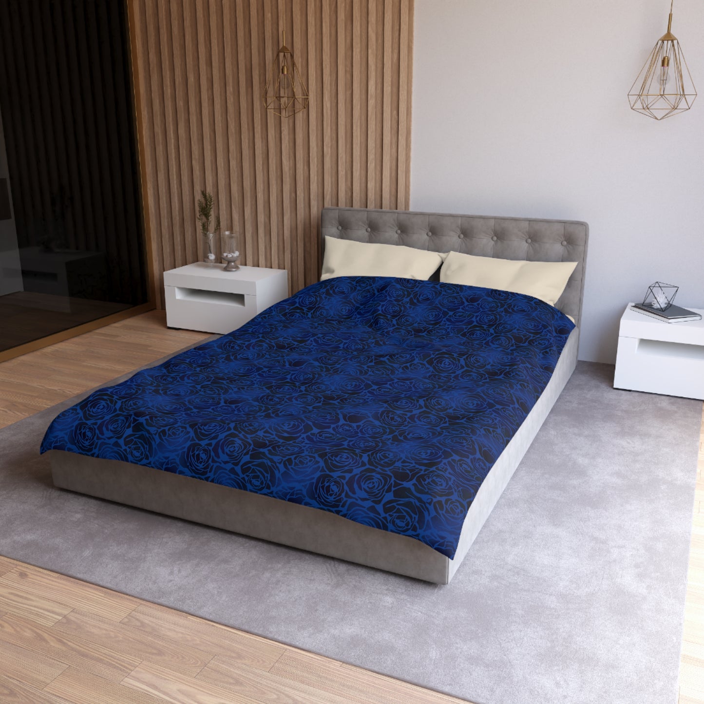 Nocturne Roses Microfiber Duvet Cover