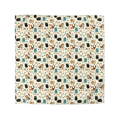 Whiskered Wonders Duvet Bedding Set