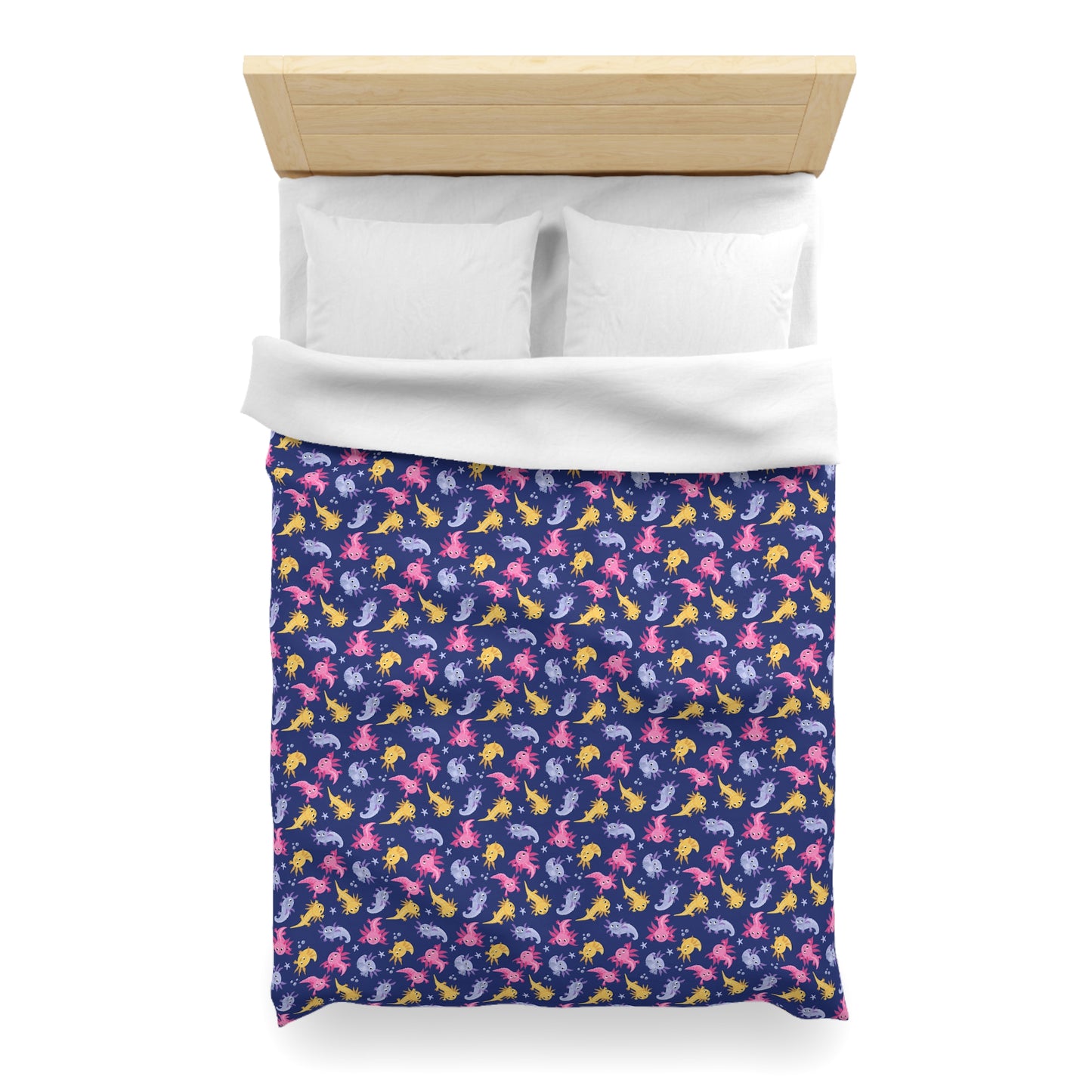 Axolotl Lagoon Microfiber Duvet Cover