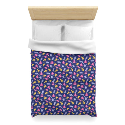 Axolotl Lagoon Microfiber Duvet Cover