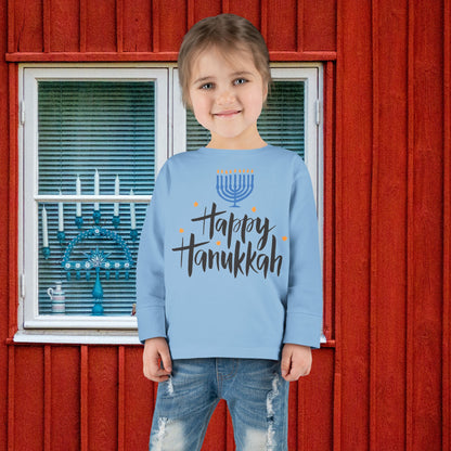 Happy Hanukkah 6 Toddler Long Sleeve Tee