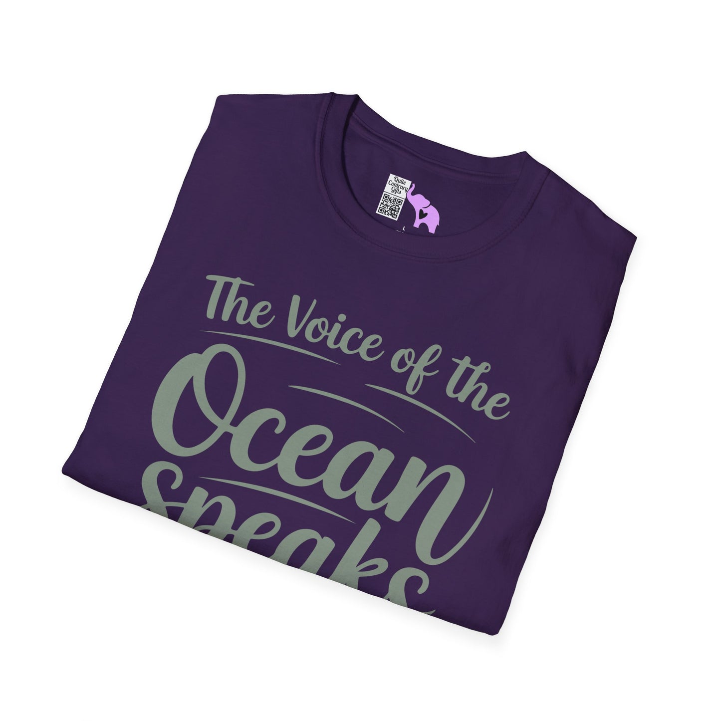 The Voice of the Ocean Speaks to the Soul Adult T-shirt