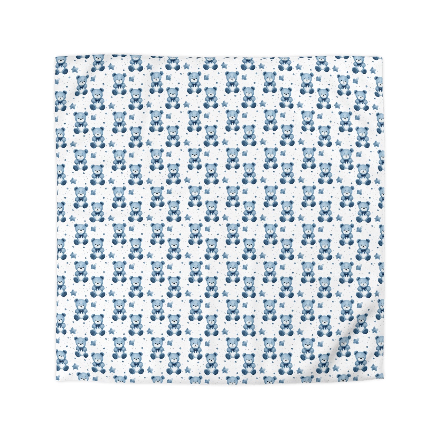 Blue Bear Hugs Microfiber Duvet Cover