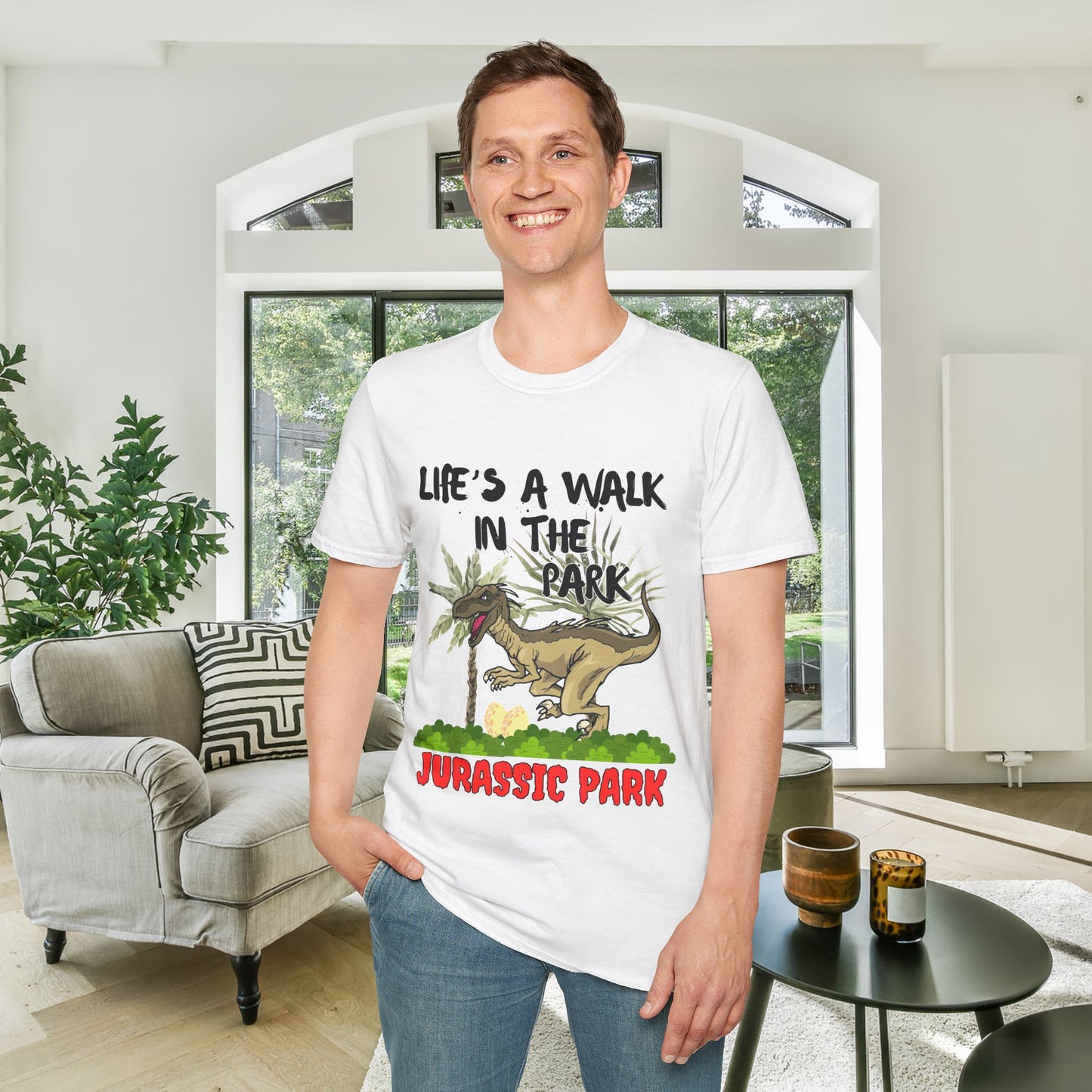 Life's Like A Walk In The Park... Jurassic Park Adult T-shirt