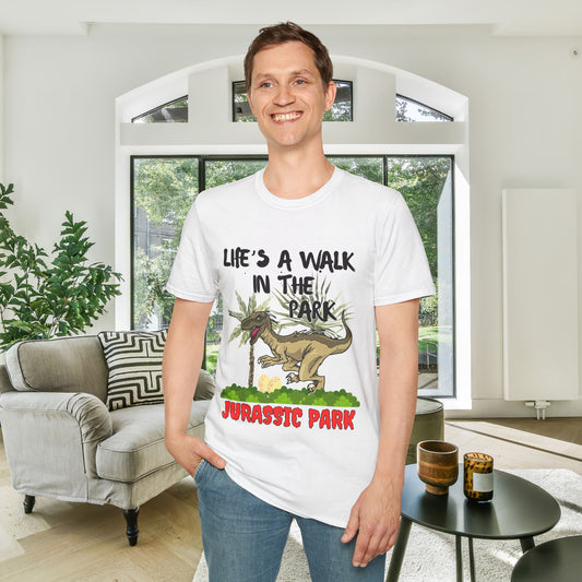 Life's Like A Walk In The Park... Jurassic Park Adult T-shirt