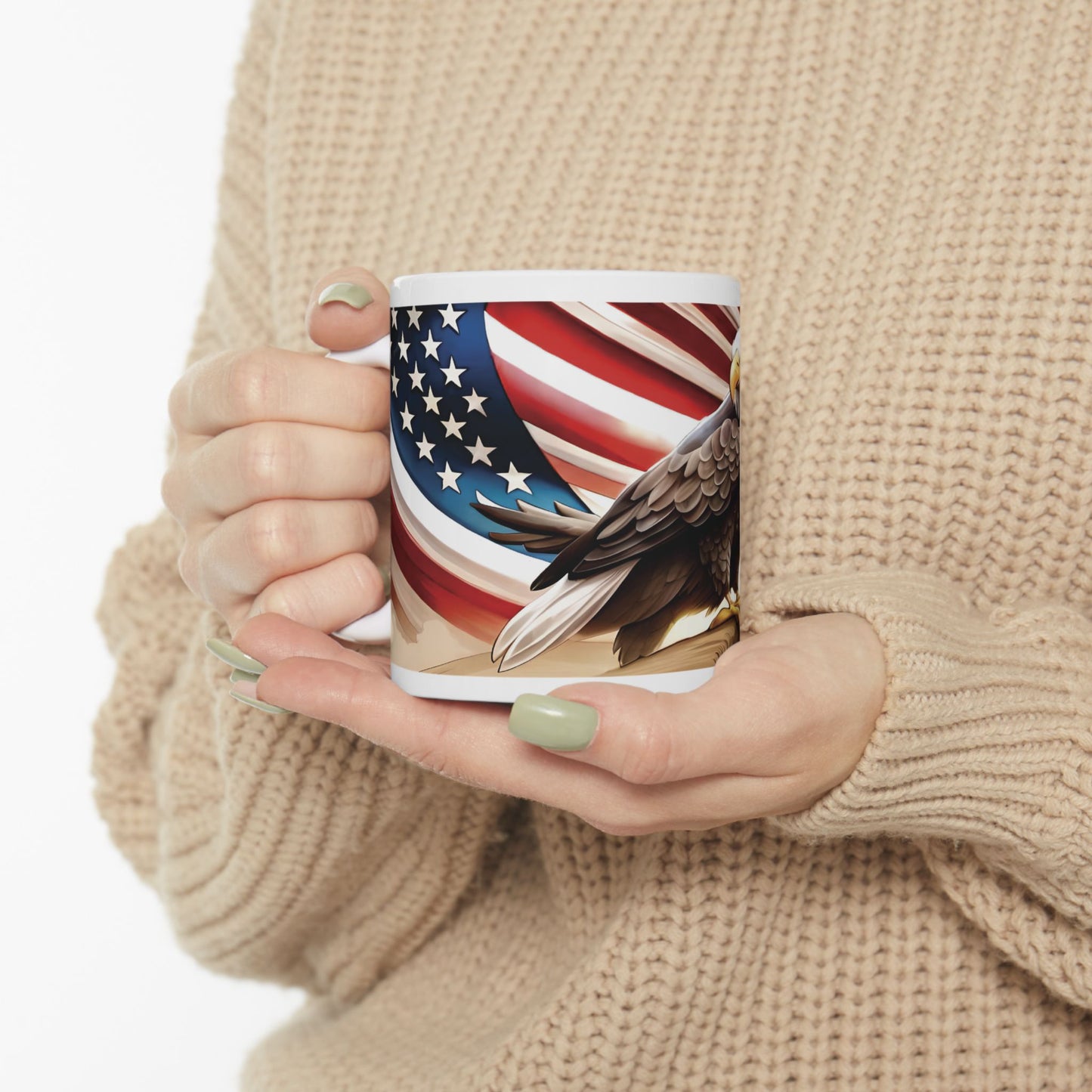 American Bald Eagle Ceramic Mug, (11oz, 15oz)