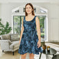 Midnight Sheer & Lace Women's Skater Dress