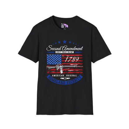 Second Amendment American Original Homeland Security Adult T-Shirt