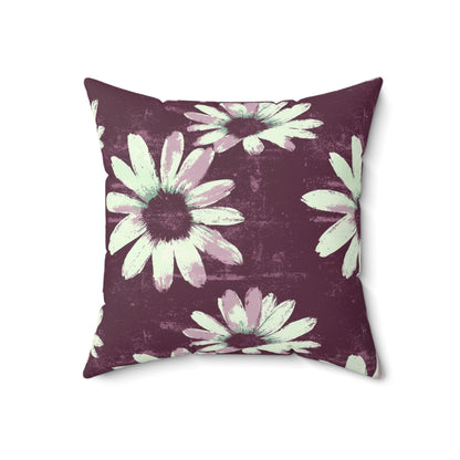 Purple Tide Petals Throw Pillow