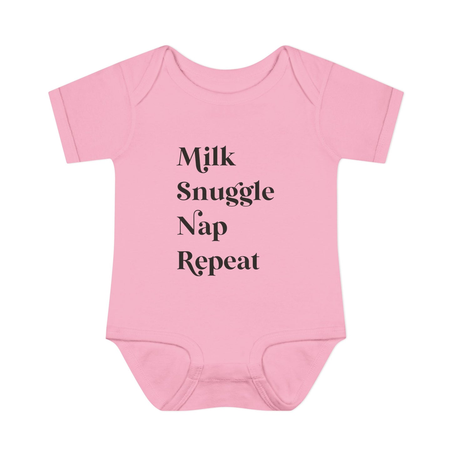 Milk Snuggle Nap Repeat Infant Onesie