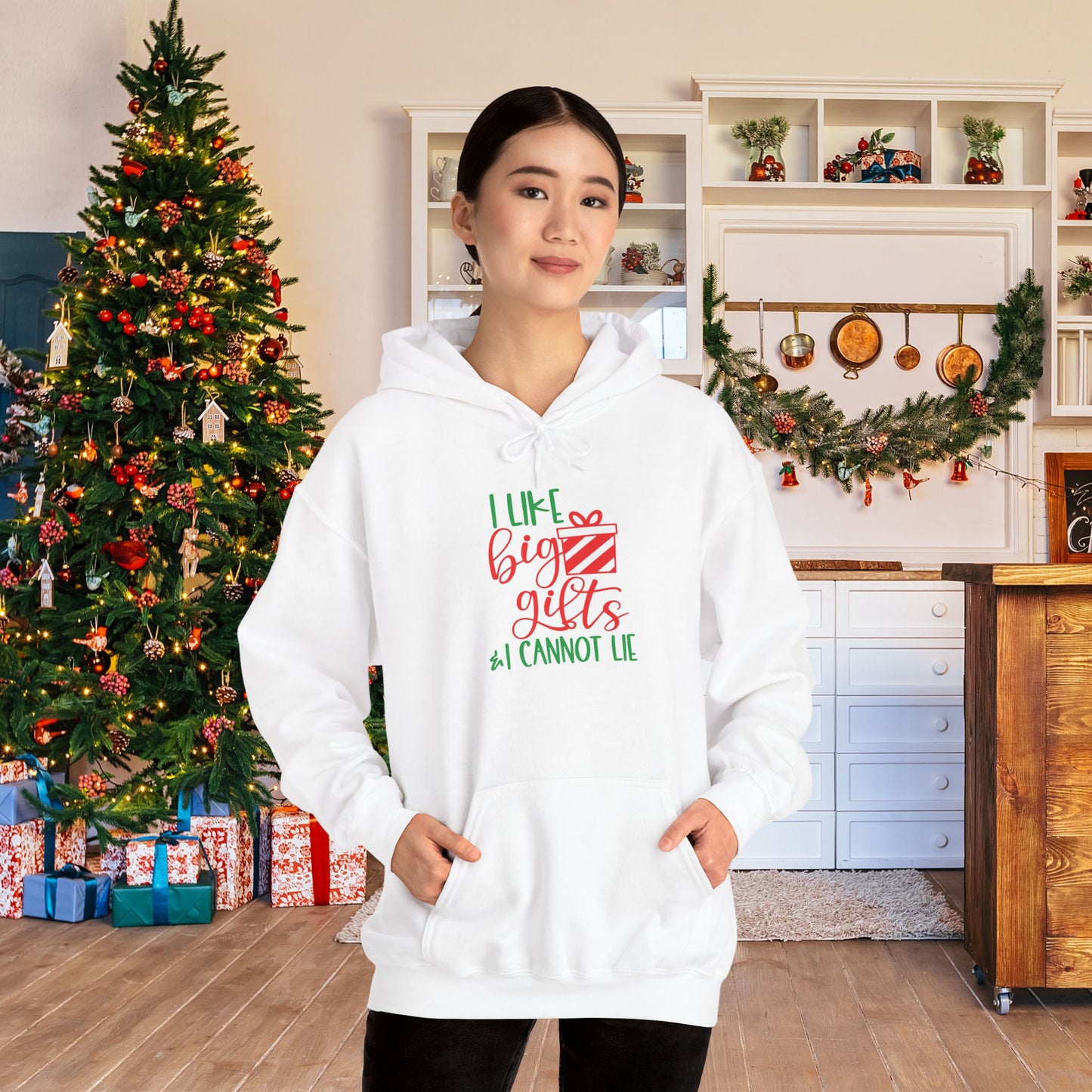 I Like Big Gifts & I Cannot Lie Adult Heavy Blend™ Hoodie