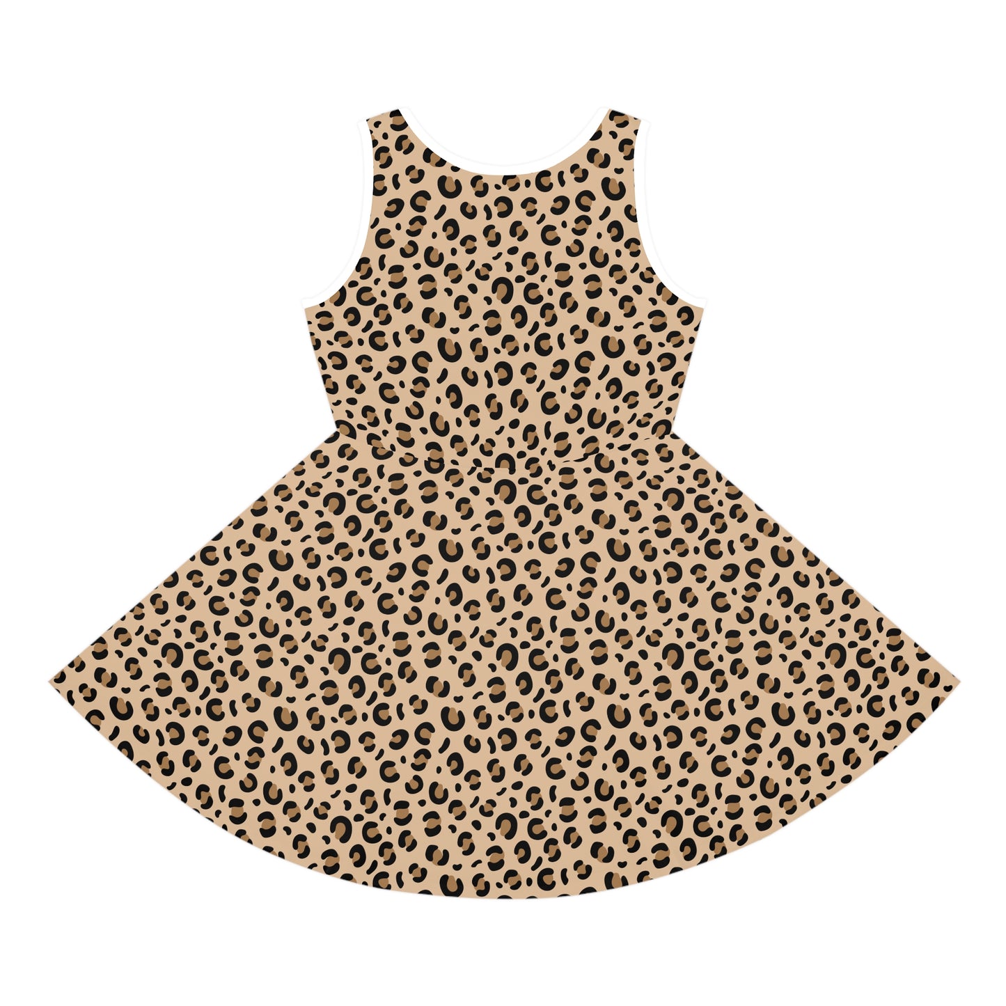 Cheetah Print Girls' Sleeveless Sundress