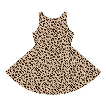 Cheetah Print Girls' Sleeveless Sundress