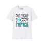 Eat Sleep Soccer Repeat (Teal) Adult T-shirt