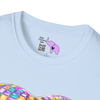 Heart in Blocks Adult T-shirt