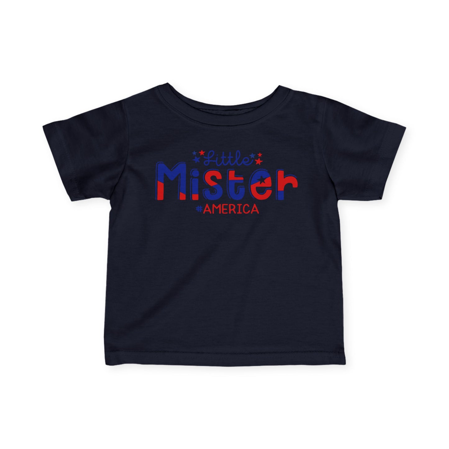 Little Mister #America Infant Soft T-Shirt