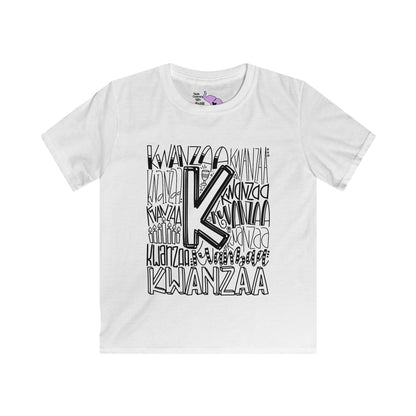 Kwanzaa Wordcloud Youth Softstyle Tee