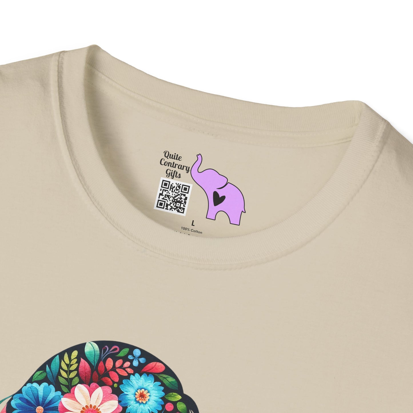 Flowery Mother & Child Adult T-shirt